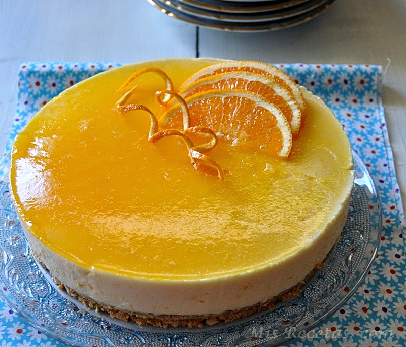 Orange mousse cake