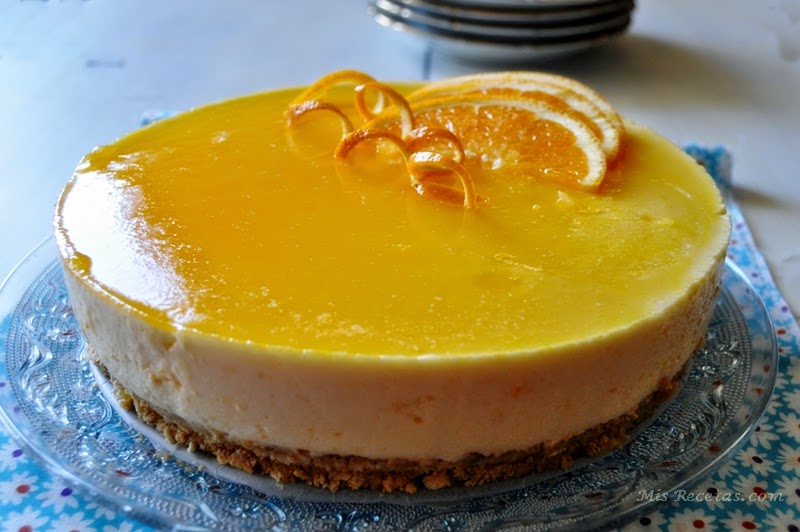 Orange mousse cake